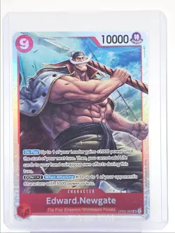 EDWARD NEWGATE 2023 ONE PIECE PARAMOUNT WAR SUPER RARE A #OP02-004 Q5600 - Image 1