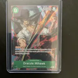 Dracule Mihawk OP12-030 Character One Piece 8000 Power 8 Cost Foil Alt Art SR L… - Image 1