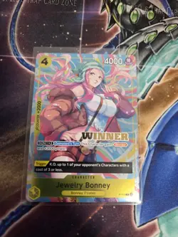 Jewelry Bonney (Heroines Battle Winner Pack) P-113 One Piece Promotion Card NM/M - Image 1