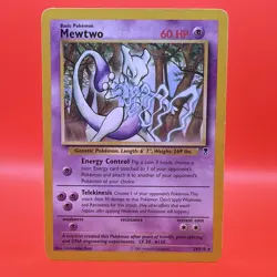 2002 POKEMON LEGENDARY COLLECTION MEWTWO CARD 29/110 BASIC 60 HP - Image 1