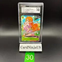 CGC 10 GEM MINT Nami Alt Art ST29-008 C Stard Deck EGGHEAD ONE PIECE Card Game - Image 1