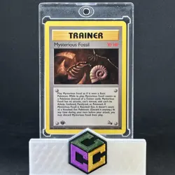 Pokemon TCG Mysterious Fossil Trainer Wizards Of The Coast Card #62 1st Edition - Image 1