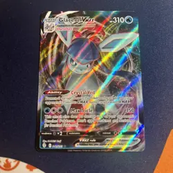 Pokemon TCG Glaceon VMAX Evolving Skies Holo Card 041/203 Ultra Rare Mint - Image 1