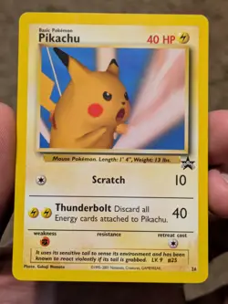 Pokemon Card - Pikachu (SNAP) #26 WoTC Black Star Promo - Image 1