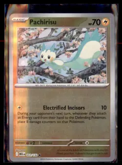 Pokemon Pachirisu ME01: Mega Evolution 051/132 Reverse Holo 5 Card Lot - Image 1