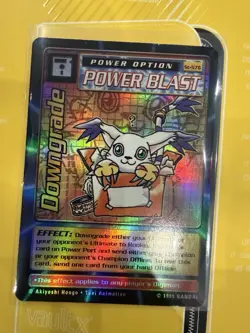 Downgrade Power Blast St-57S Digimon Card Holo Vintage '99 Bandai - Image 1