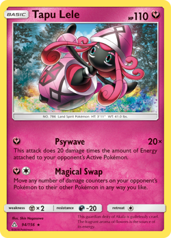 Tapu Lele 94/156 Rare | Ultra Prism | Pokemon Card - Image 1