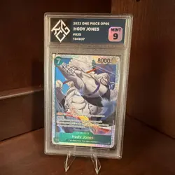 One Piece CCG Hody Jones 035 OP06 2023 Character Card King Card Grading 9 - Image 1