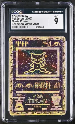 CGC 9 MINT Ancient Mew 2000 Movie Promo Reverse Holo Pokemon Card - Image 1