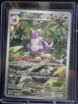 Pokemon TCG Nidoking Scarlet & Violet 151 Illustration Rare Card 174/165 - Image 1