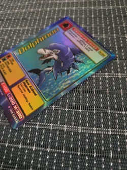 Vintage Digimon CCG Battle Series 1 Holo Card Dolphmon ST-35S - Image 3