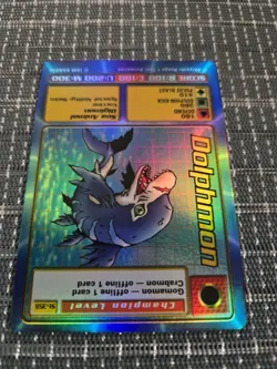 Vintage Digimon CCG Battle Series 1 Holo Card Dolphmon ST-35S - Image 4
