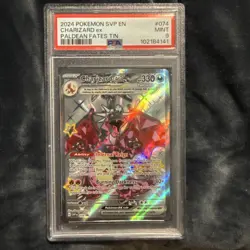 Pokemon TCG Charizard EX Promo Card #74 Paldean Fates PSA 9 - Image 1