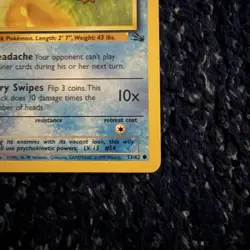 Pokemon TCG Psyduck 53/62 1st Edition Fossil Set Regular Card WOTC 1999 - Image 5