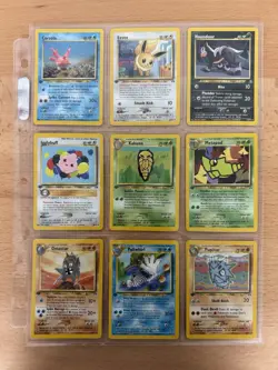 NM COMPLETE Pokemon 1st Ed Edition NEO DISCOVERY Set 39 Card Common- UnCOMMON - Image 2