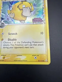 Pokemon TCG Psyduck Card 81/110 Reverse Holo Rare Holon Phantoms Series - Image 2