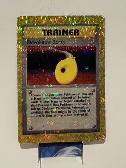 Devolution Spray 72/102 Base Set Vending Sticker Holo Prism Pokemon Card - Image 1