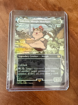 Stiltzkin, Moogle Merchant (Borderless) Final Fantasy Foil MTG Magic - Image 1