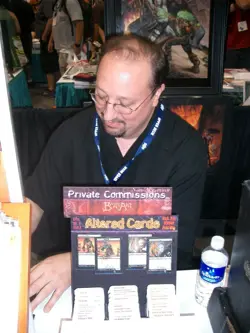 SKETCHED MtG Magic Tom Baxa _ Shadowmoor _ Artist Proof _ WITHERSCALE WURM _1/50 - Image 2