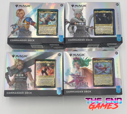 MTG Magic Final Fantasy Set of 4 COLLECTOR Commander Decks New/Sealed HOT SALE! - Image 1