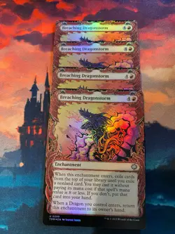 MTG Tarkir Dragonstorm Breaching Dragonstorm Showcase Foil x 4 - Image 1