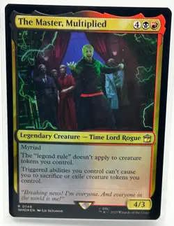 The Master, Multiplied, Doctor Who, MTG Magic the Gathering, FOIL (0146) NM - Image 1