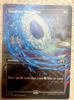 Sapphire Medallion Modern Horizons 3 Artifact Rare Regular 349 2024 MTG NM - Image 1