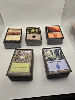 MTG bulk lot 500 Basic Lands Random Sets - Image 1