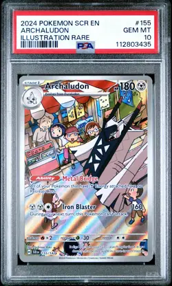 2024 POKEMON SCR EN-STELLAR CROWN #155 ARCHALUDON ILLUSTRATION RARE - Image 1