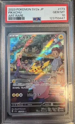 PSA 10 Pikachu AR 173/165 sv2a Pokemon Card 151 Japanese 2023 Gem Mint - Image 1