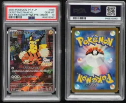 Detective Pikachu Japanese Pokemon Scarlet & Violet (SV-P) PSA 10 GEM MT - Image 3