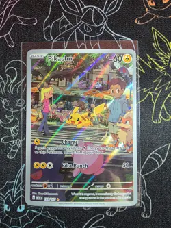 Pikachu 173/165 Illustration Rare Pokemon Scarlet & Violet 151 - Image 1