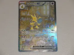 2023 Pokemon S&V 151 MEW Secret RARE Illustration #201 Alakazam EX HOLO SIR - Image 1