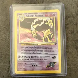 Pokemon Sabrina's Alakazam Holo Rare 16/132 - Image 1