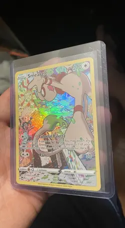 Pokemon Smeargle Ultra Rare Full Art Holo TG10/TG30 Silver Tempest Trainer EN - Image 1