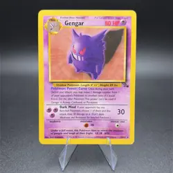 Pokemon Gengar 20/62 Fossil Regular - HP/DMG - Image 1