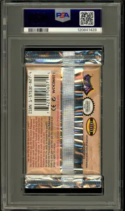 Pokemon 1999 Vintage WOTC 1st Edition Fossil Lapras Sealed Booster Pack PSA 9 - Image 2