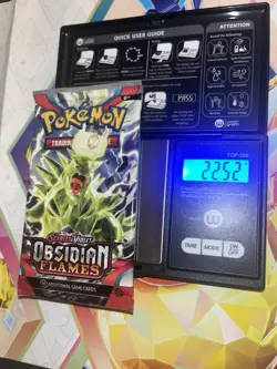 VERY HEAVY! 22.52Gram Obsidian Flames Pokemon TCG Factory Sealed Booster Pack!!! - Image 1
