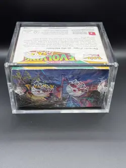 Auction #1 Pokemon TCG SWSH Evolving Skies Booster Box SEALED w/Acrylic - Image 4