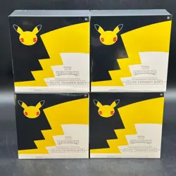 Lot of (4) Pokemon Center Exclusive Celebrations PC Elite Trainer Boxes SEALED - Image 1