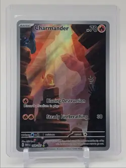 CHARMANDER 2023 POKEMON SCARLET & VIOLET 151 ILLUSTRATION RARE 168/165 Q4692 - Image 1
