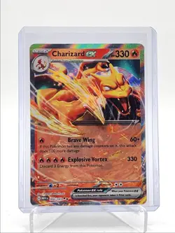 CHARIZARD EX 2023 POKEMON SCARLET & VIOLET 151 DOUBLE RARE 006/165 Q4320 - Image 1