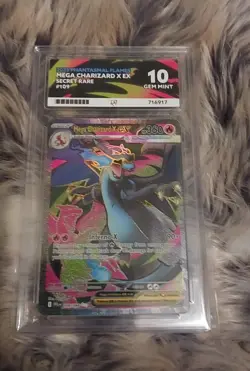 pokemon Mega Charizard EX 109/094 ACE 10 Gem Mint - Image 1