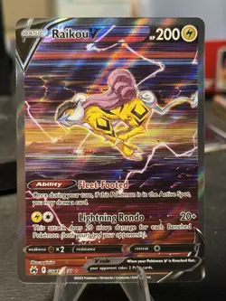 Pokemon TCG - Raikou V - GG41/GG70 - Crown Zenith - Galarian Gallery - NM - Image 1