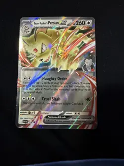 Pokemon Team Rocket's Persian ex 218 Scarlet & Violet Promo Holo 260 HP - Image 1