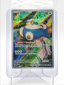 SNORLAX 2023 POKEMON SCARLET & VIOLET BLACK STAR PROMO B #051 Q4320 - Image 1