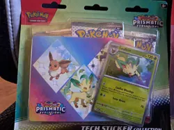 New & Sealed! Set of 2 Pokemon TCG Prismatic Evolutions Tech Sticker Collection - Image 2