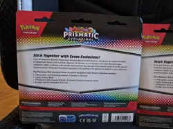 New & Sealed! Set of 2 Pokemon TCG Prismatic Evolutions Tech Sticker Collection - Image 4