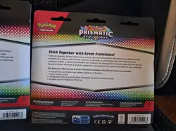 New & Sealed! Set of 2 Pokemon TCG Prismatic Evolutions Tech Sticker Collection - Image 5