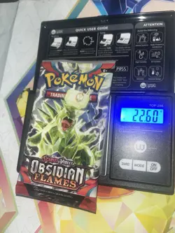 VERY HEAVY! 22.60Gram Obsidian Flames Pokemon TCG Factory Sealed Booster Pack!!! - Image 1